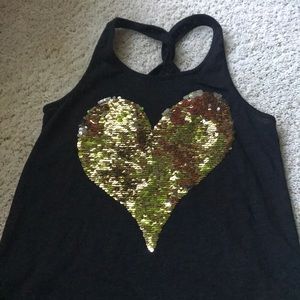 Sequin heart tank!